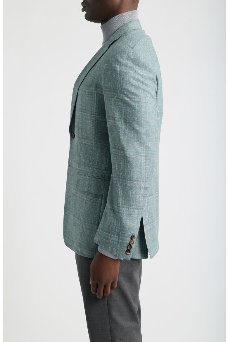 Siena Wool Silk & Cashmere Sport Coat, Alternate, color, GREEN