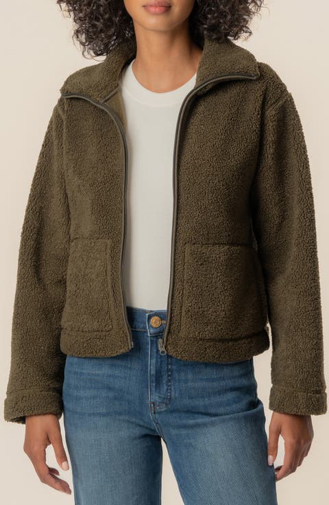 Dena Faux Shearling Zip Jacket