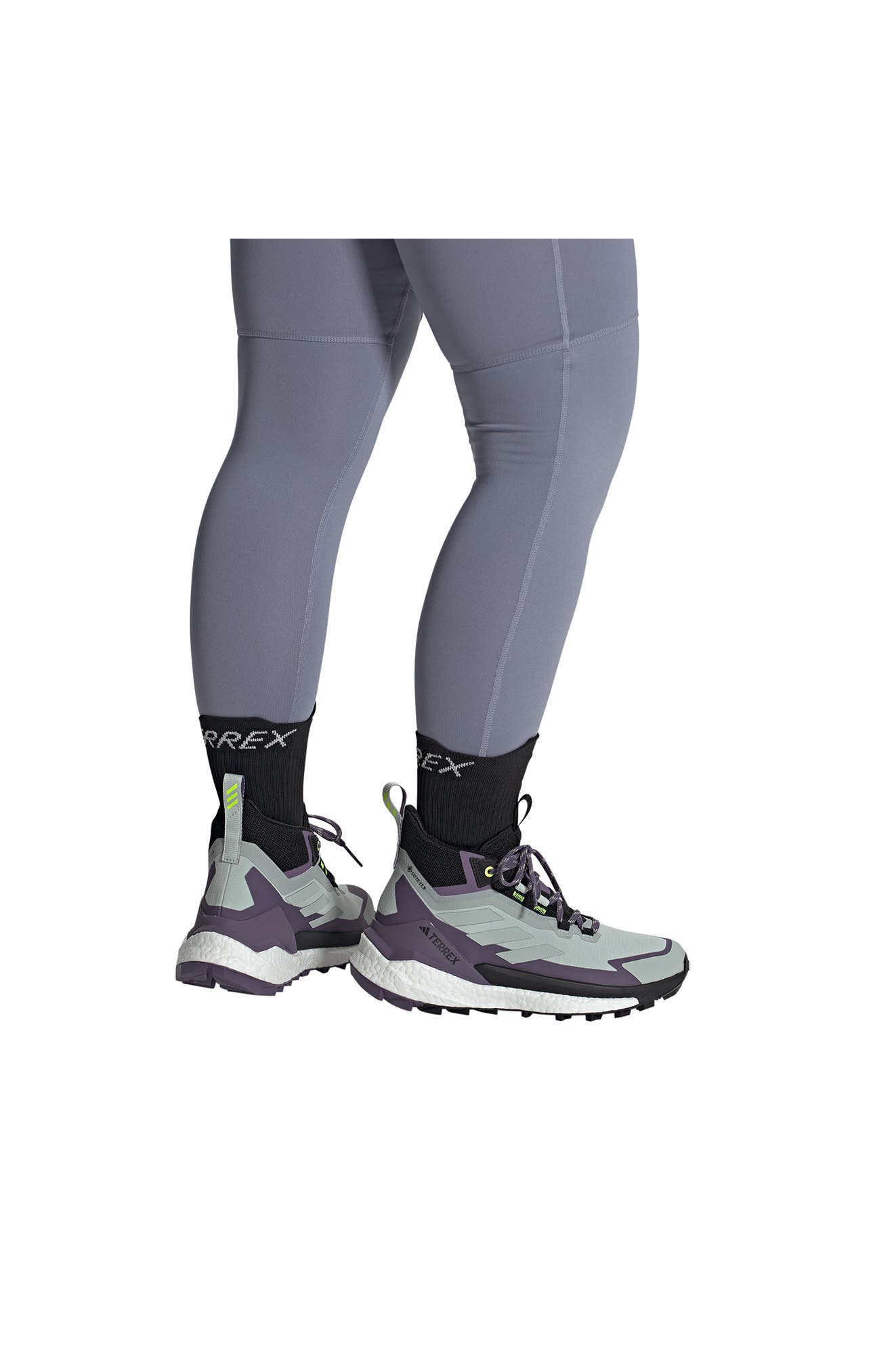 adidas Terrex Free Hiker 2.0 Mid Gore-Tex<sup>®</sup> Waterproof Hiking Shoe, Alternate, color, 