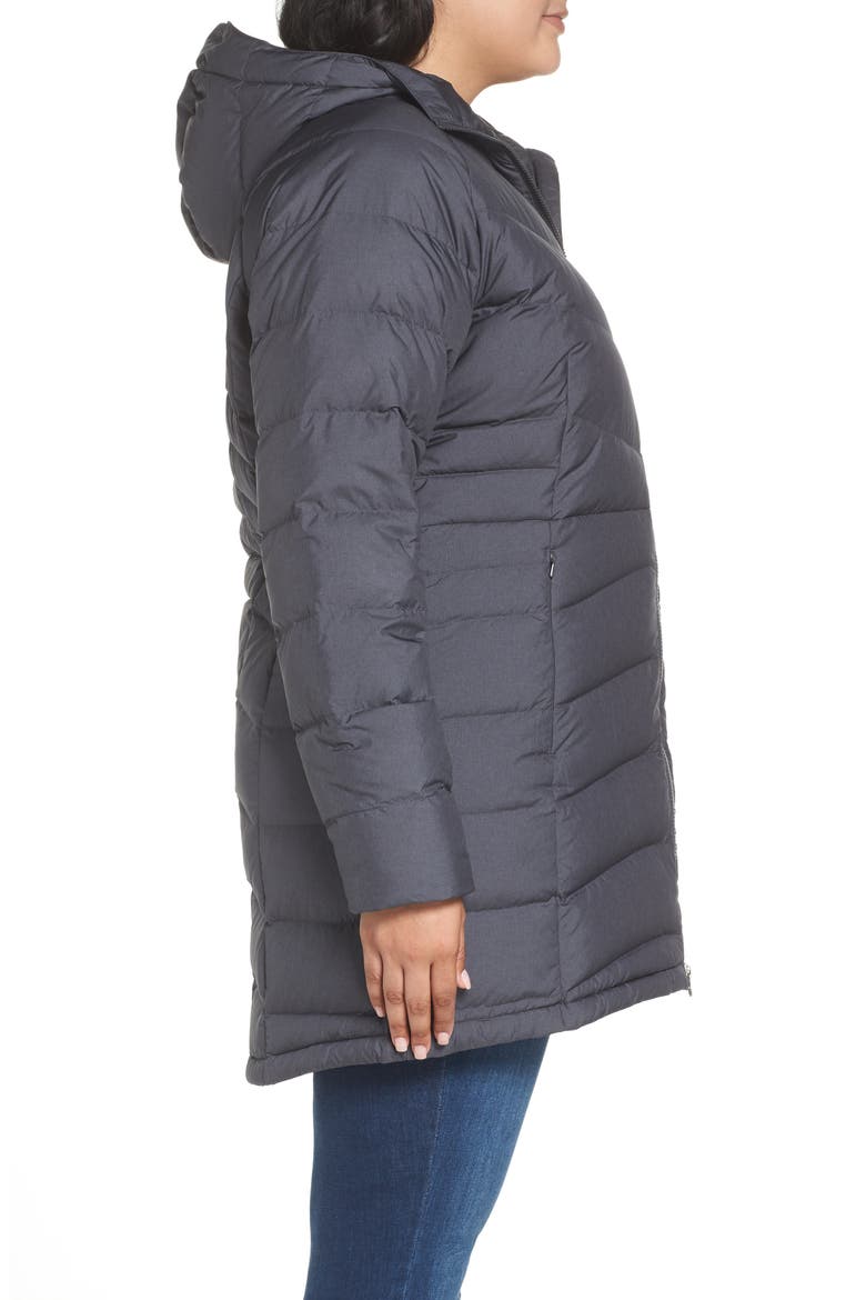 Winter Haven Water Resistant Hooded Quilted Down Jacket, Alternate, color, CHARCOAL HEATHER