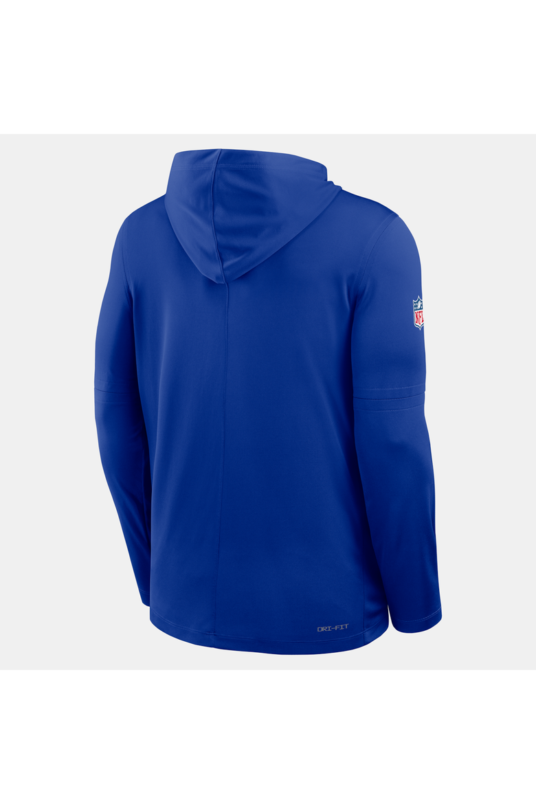Men's Nike Royal New England Patriots Sideline Alternate Lightweight Long Sleeve Hooded Dri-FIT T-Shirt, Alternate, color, Royal
