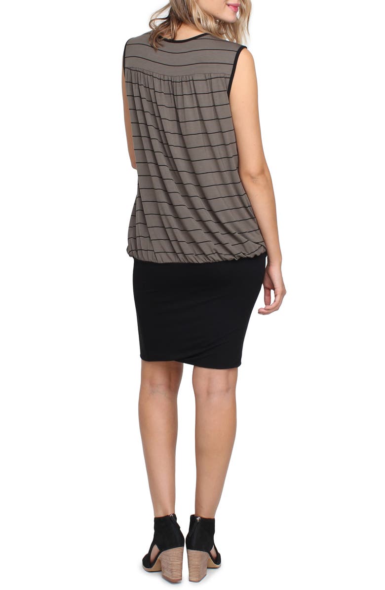 Savi Mom Tulip Blouson Maternity/Nursing Dress, Alternate, color, 