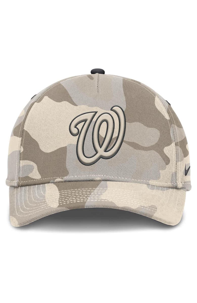 Nike Men's Nike Natural Washington Nationals Camo Pack Rise Adjustable Hat, Alternate, color, Natural