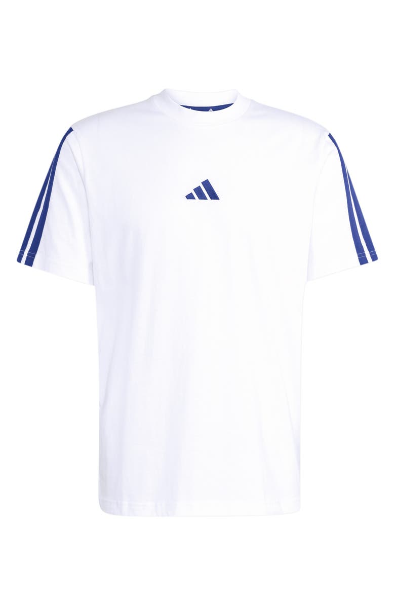 adidas 3-Stripes Tee, Alternate, color, White/ Ink/ Ink/ Ink