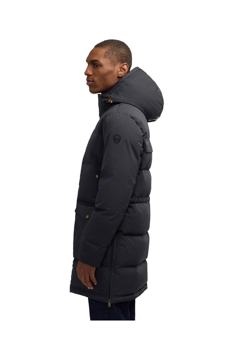 Pajar Men's Prescott Long Length Parka with Detachable Faux Shearling Lined Hood, Alternate, color, Black