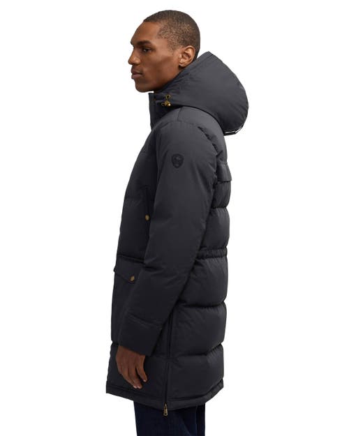 Pajar Prescott Long Length Parka With Detachable Faux Shearling Lined Hood In Black