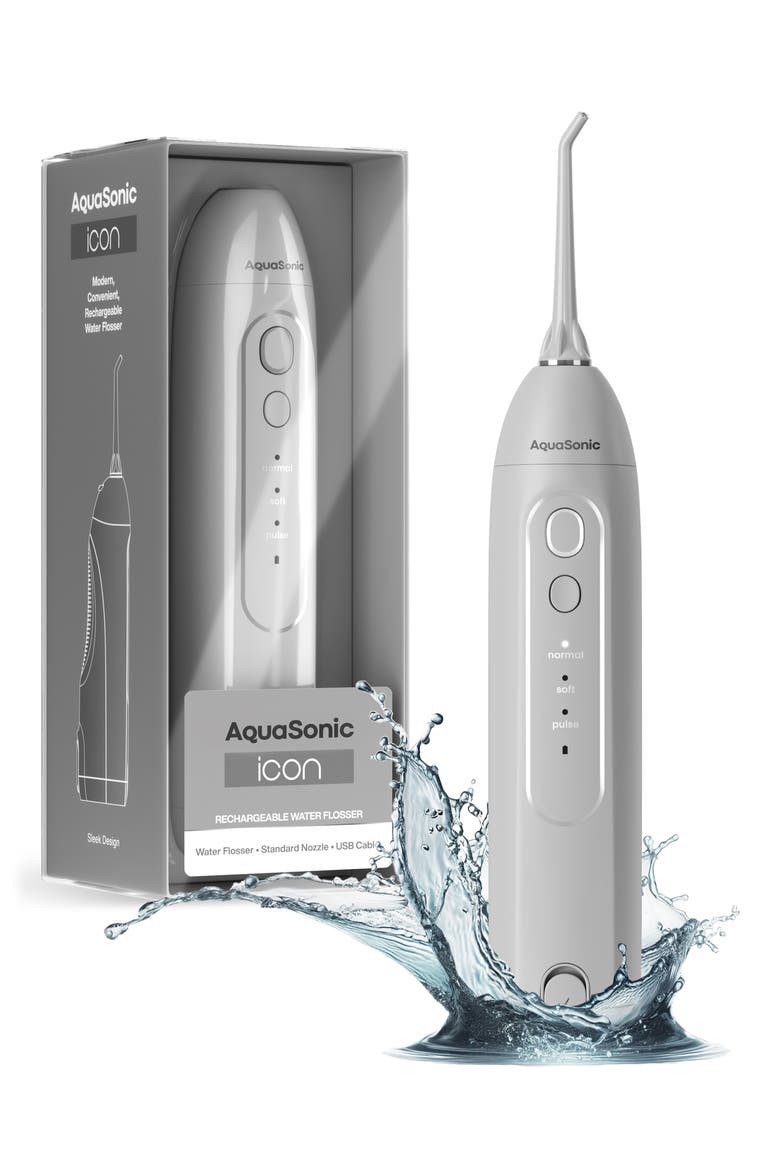 Icon Electric Rechargeable Water Flosser, Main, color, STONE