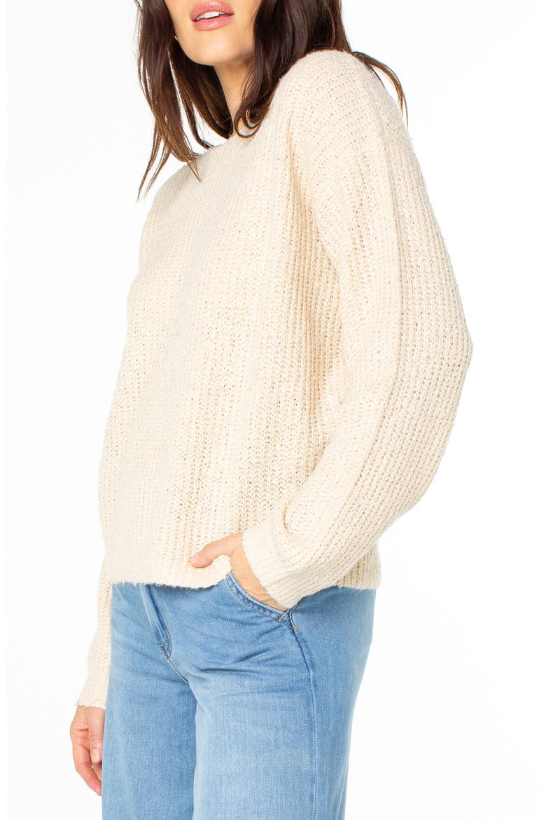 Bombay Cutout Sweater, Alternate, color, PARCHMENT