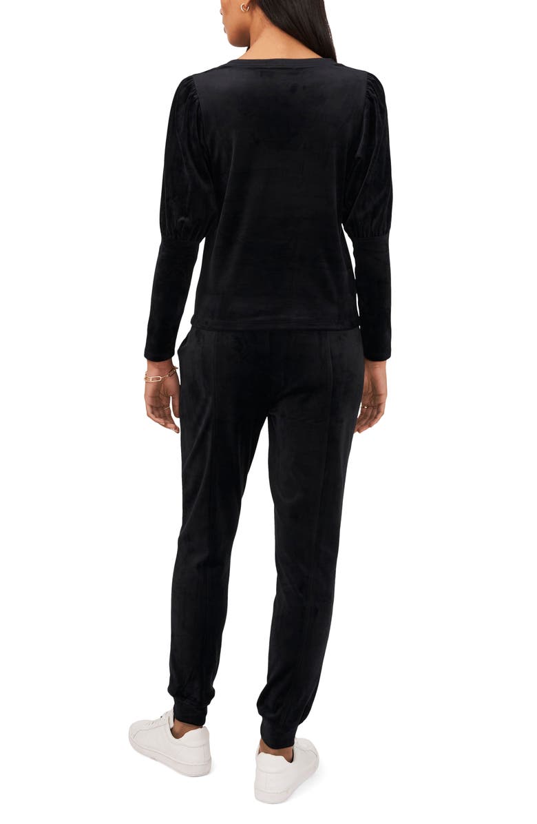 1.STATE Velvet V-Neck Top, Alternate, color,