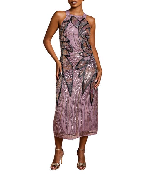 Coast Petite Beaded Column Midi Dress