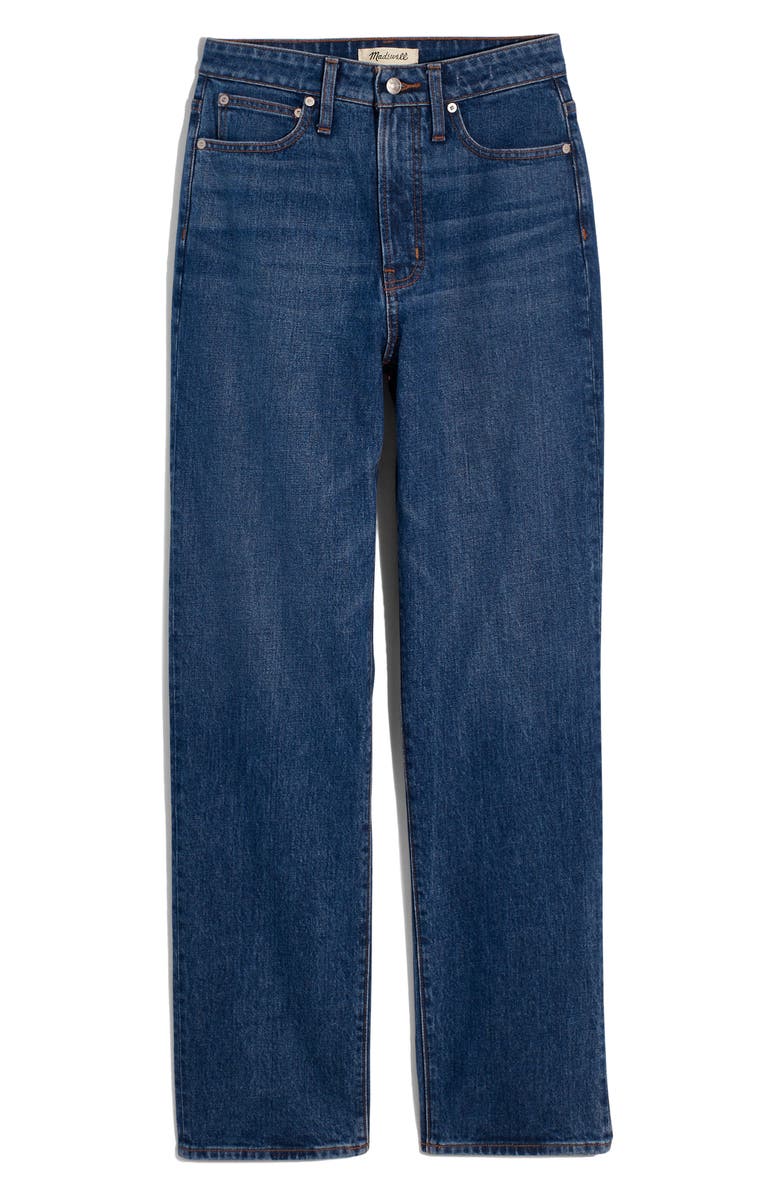 Madewell The Curvy Perfect High Waist Straight Leg Jeans, Alternate, color, 
