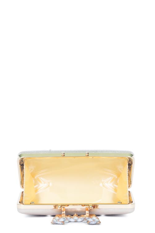 Lauren Lorraine Spring Clutch In Silver