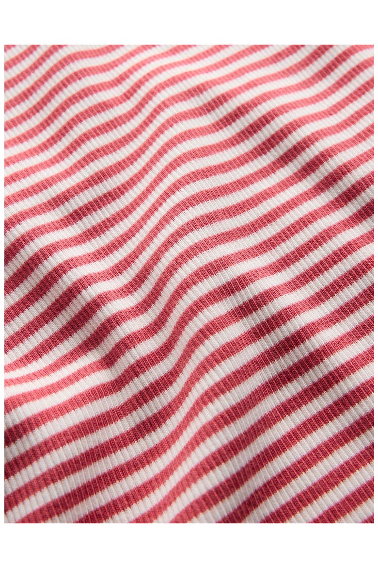 Kids' Ribbed Long Sleeve T-Shirt, Alternate, color, PINK/ SOFT IVORY STRIPE