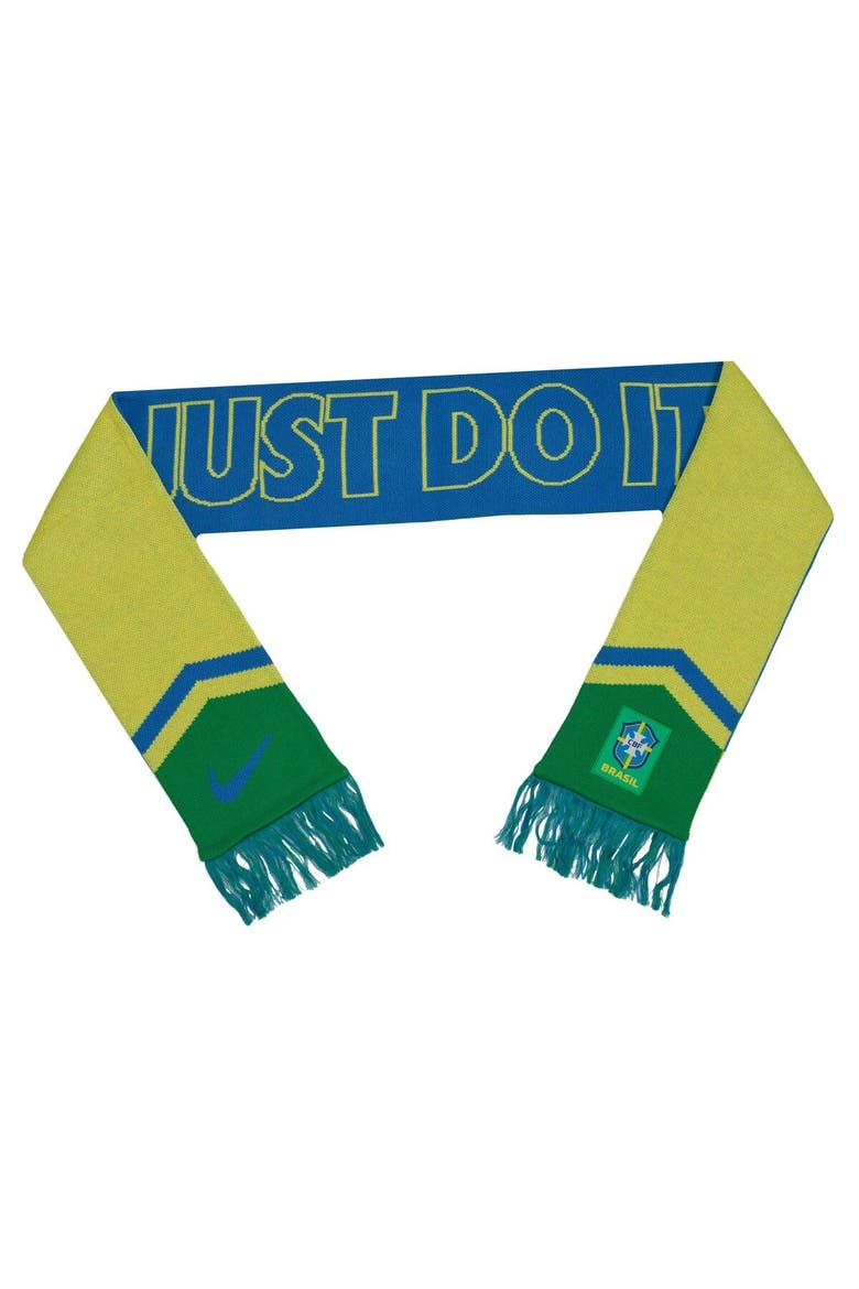 Brazil National Team Local Verbiage Scarf, Main, color, Blue