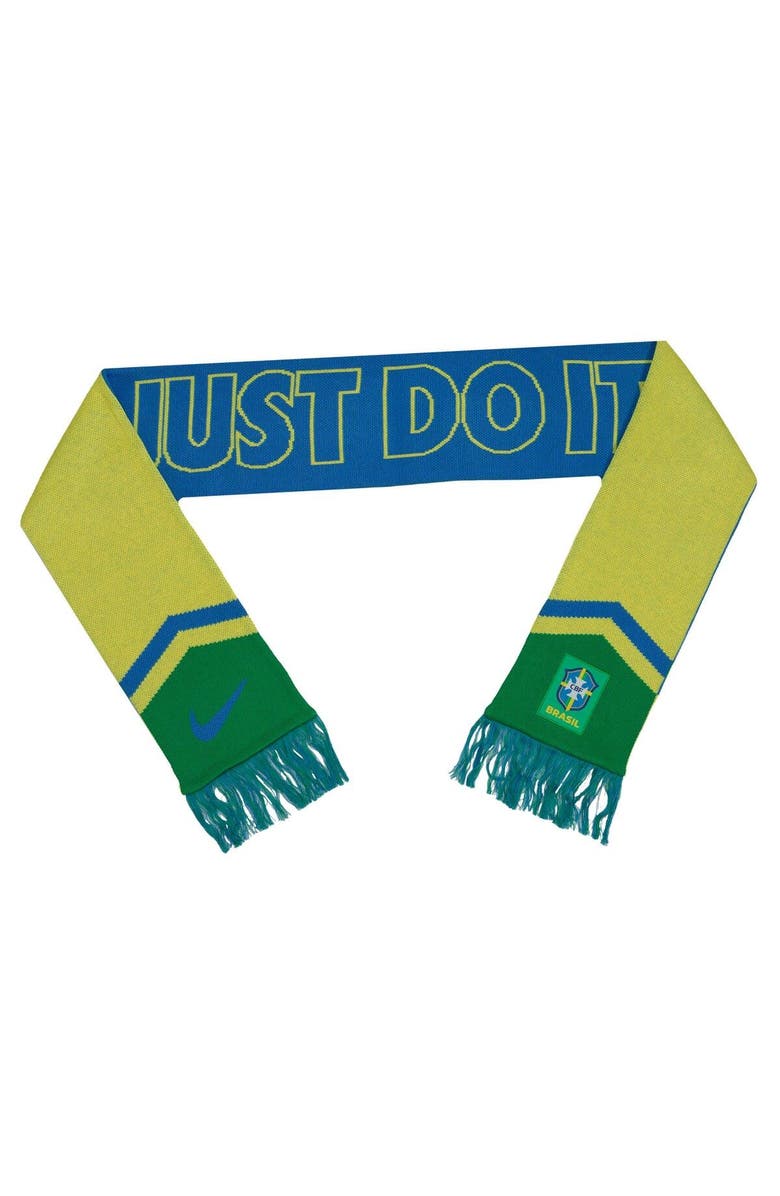Nike Brazil National Team Local Verbiage Scarf, Main, color, Blue