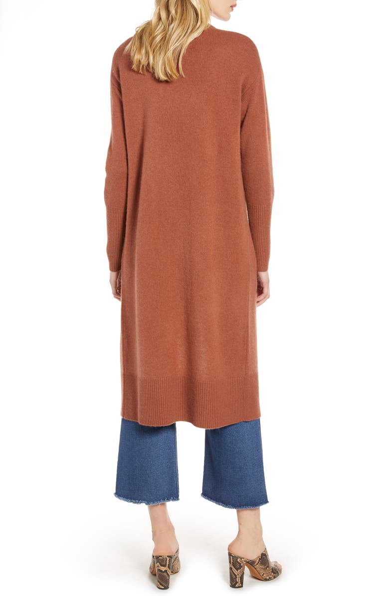 Halogen<sup>®</sup> Wool & Cashmere Long Cardigan, Alternate, color,