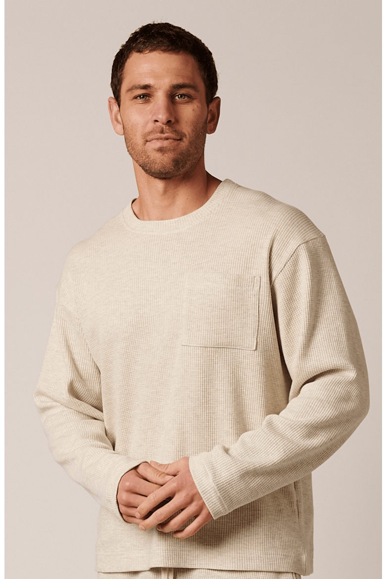 Cozy Cotton Crewneck, Alternate, color, Marshmellow