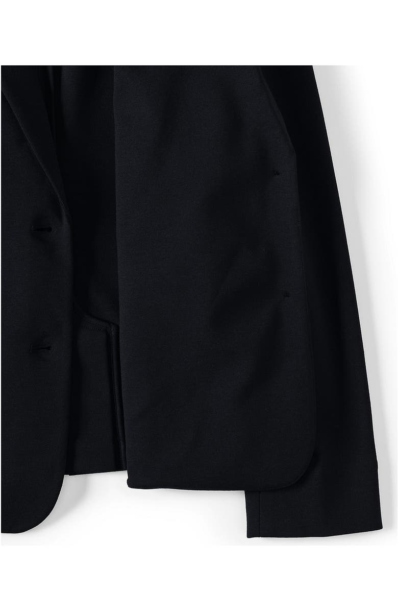 Lands
 End Two Button Ponte Blazer, Alternate, color, Black