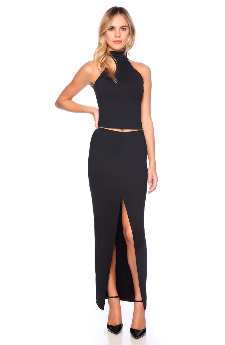 Susana Monaco Open Front Maxi Skirt, Alternate, color,