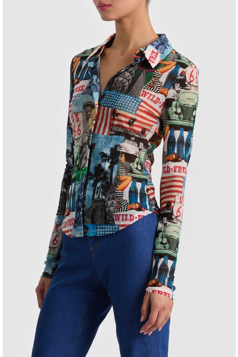 Jade Mesh Shirt, Alternate, color, OPEN ROAD