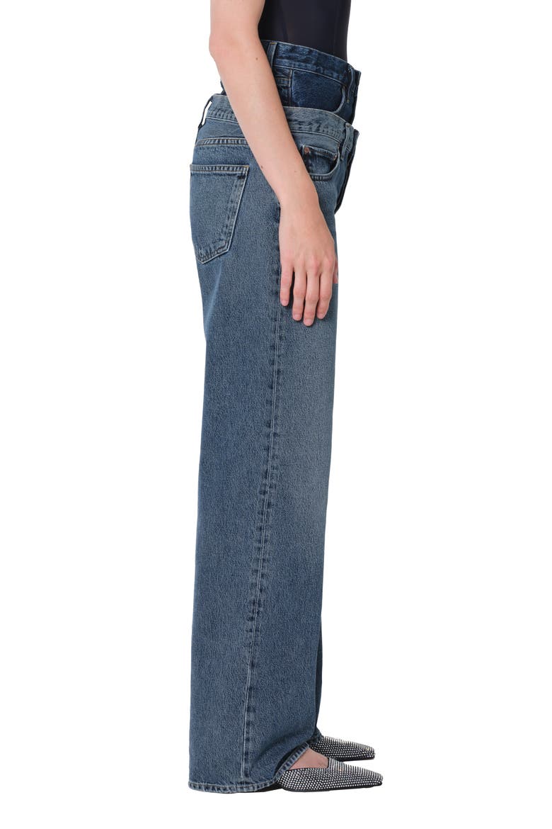 Elson Double Waist Jeans, Alternate, color, PENDULUM/ PORTRAIT