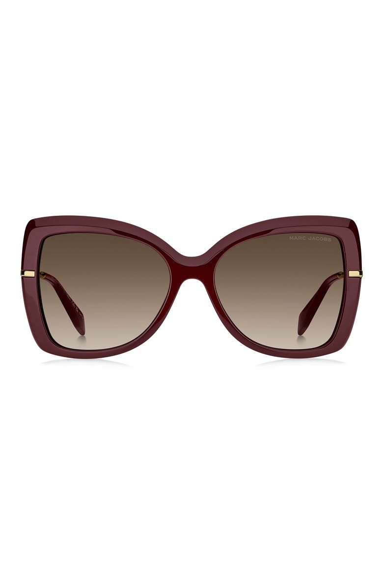 56mm Gradient Butterfly Sunglasses, Main, color, 0LHF-HA