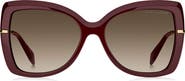 Marc Jacobs 56mm Gradient Butterfly Sunglasses