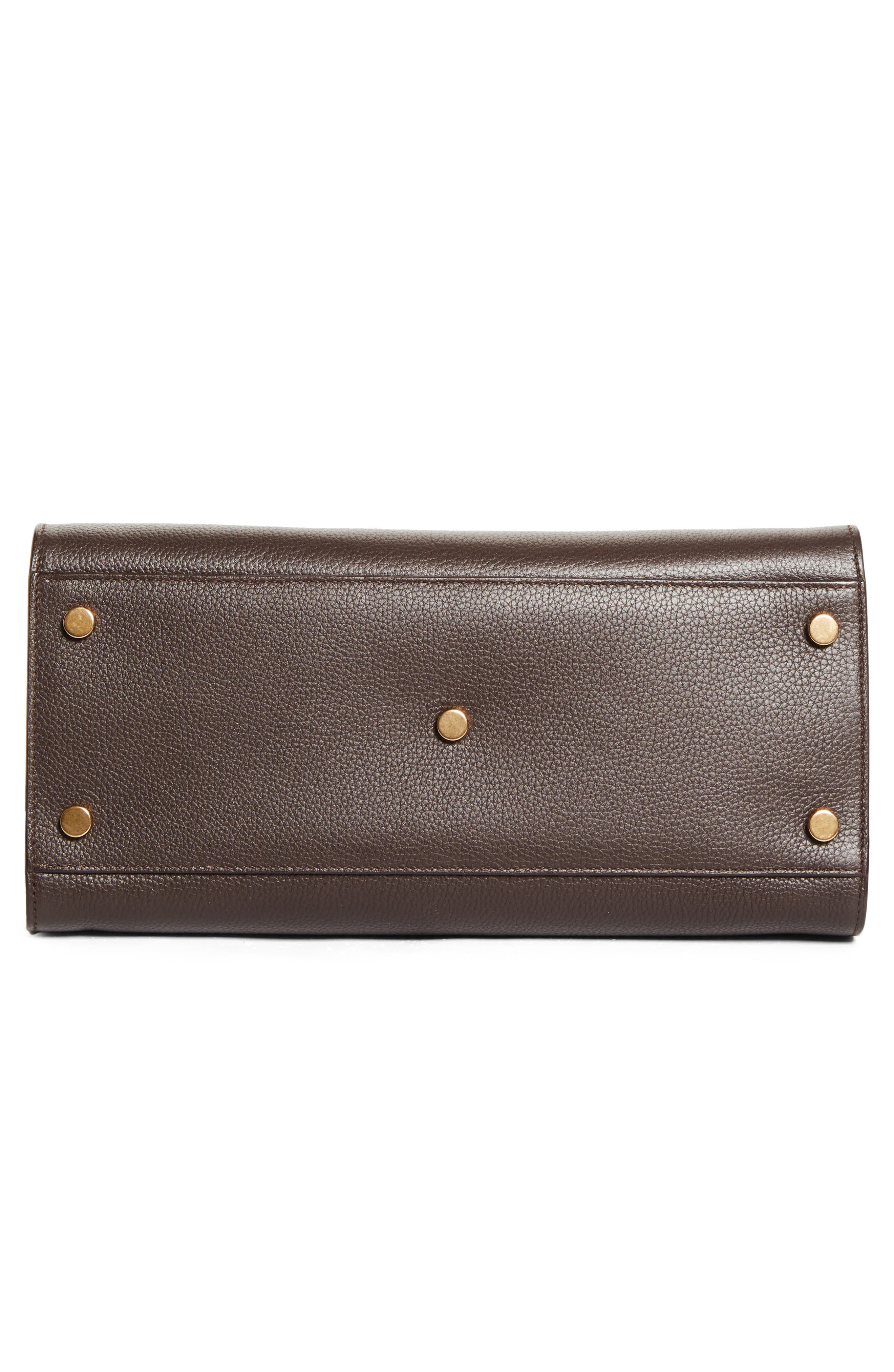 Saint Laurent Small Sac de Jour Leather Top Handle Bag, Alternate, color, Arabica