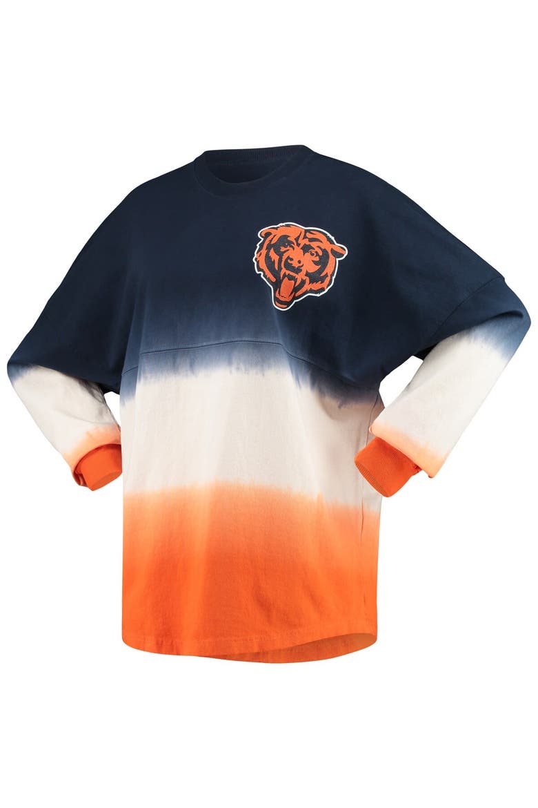 Women's Fanatics Branded Navy/White Chicago Bears Ombre Long Sleeve T-Shirt, Alternate, color, Navy