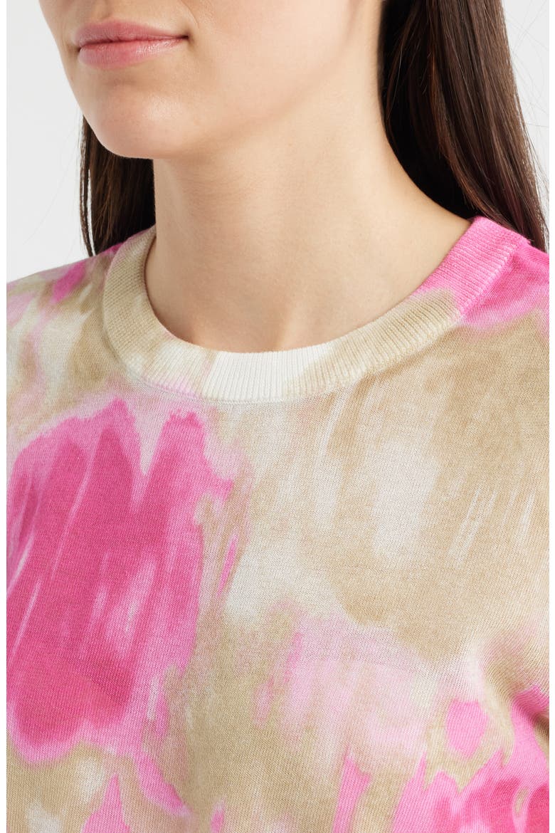 Tie Dye Cotton Blend T-Shirt, Alternate, color, MAY WTRCLR
