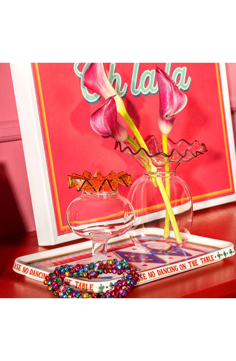 Zsa Zsa Zsu Nanjing  Borosilicate Glass Vase 2 Pcs Set, Alternate, color, White