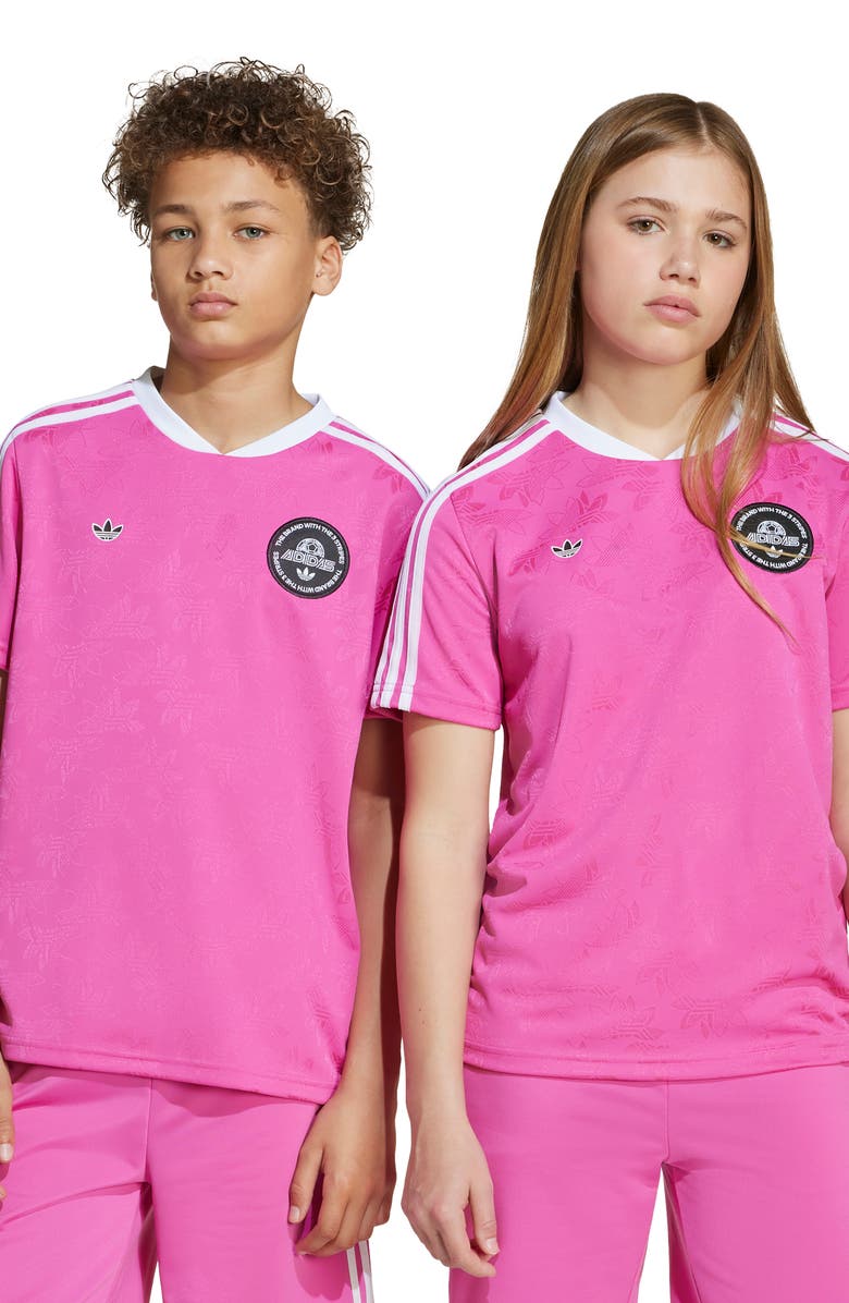 adidas Kids' Soccer Tee, Alternate, color, Semi Lucid Fuchsia