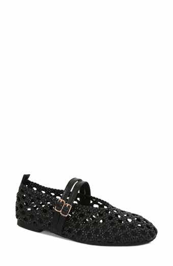 Vica Woven Mary Jane Flat