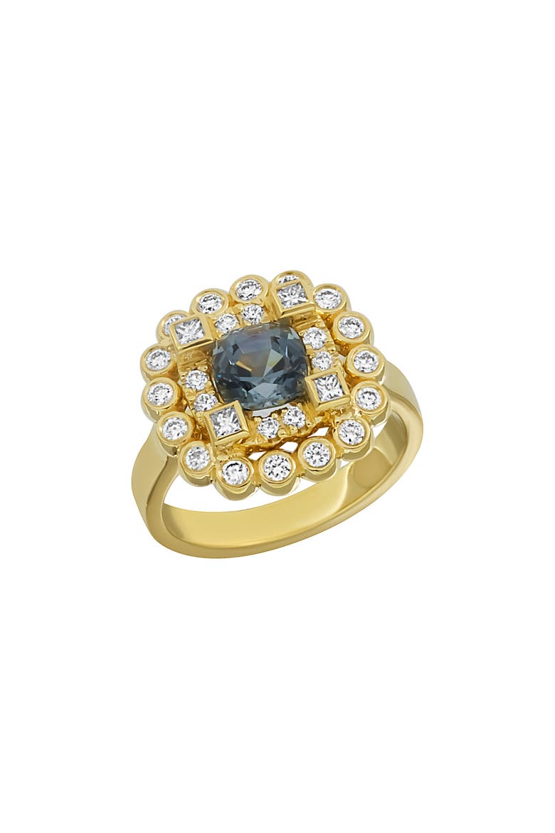 Grey Spinel & Diamond Ring (Nordstrom Exclusive), Main, color, 18K YELLOW GOLD