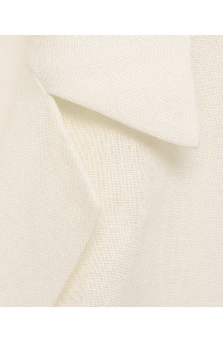 MANGO Belted Linen Dress, Alternate, color, 