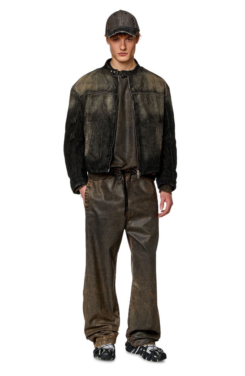 DIESEL<sup>®</sup> Marge Denim Jacket, Alternate, color, Black