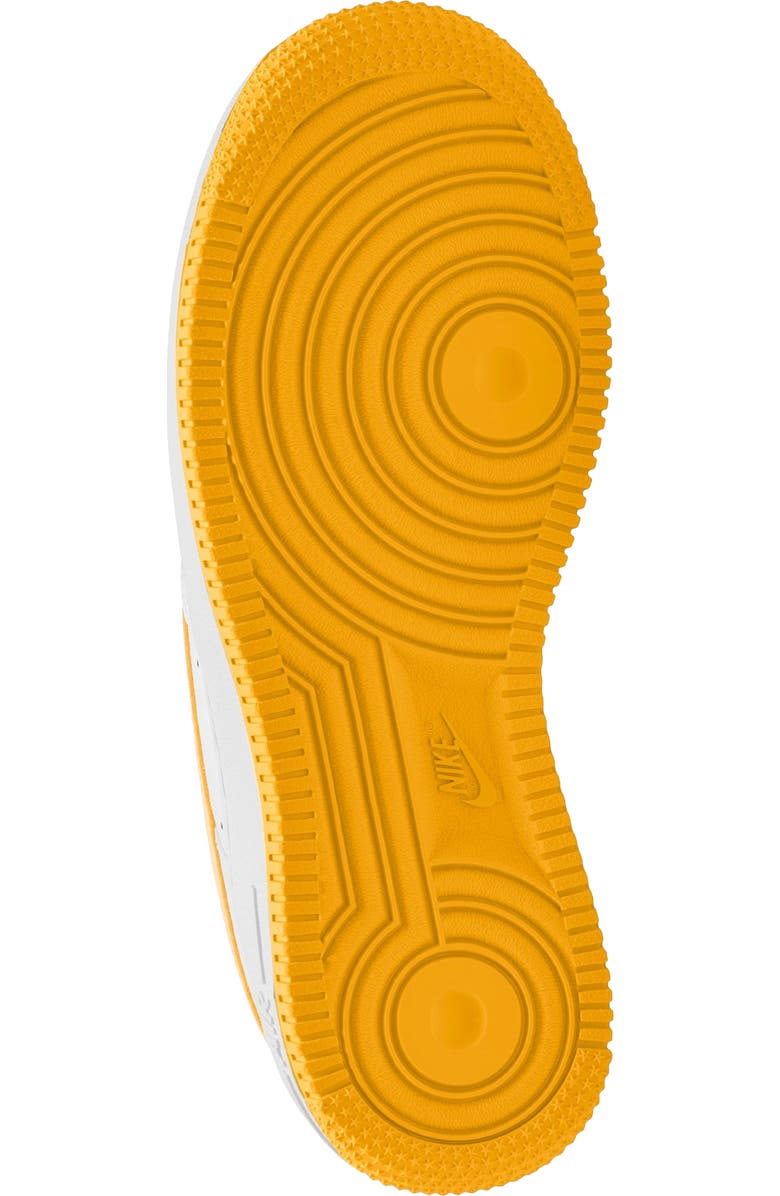 Nike Kids' Air Force 1 Sneaker, Alternate, color, White/ University Gold/ White