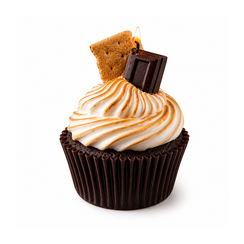 S'more Cupcake Candle
