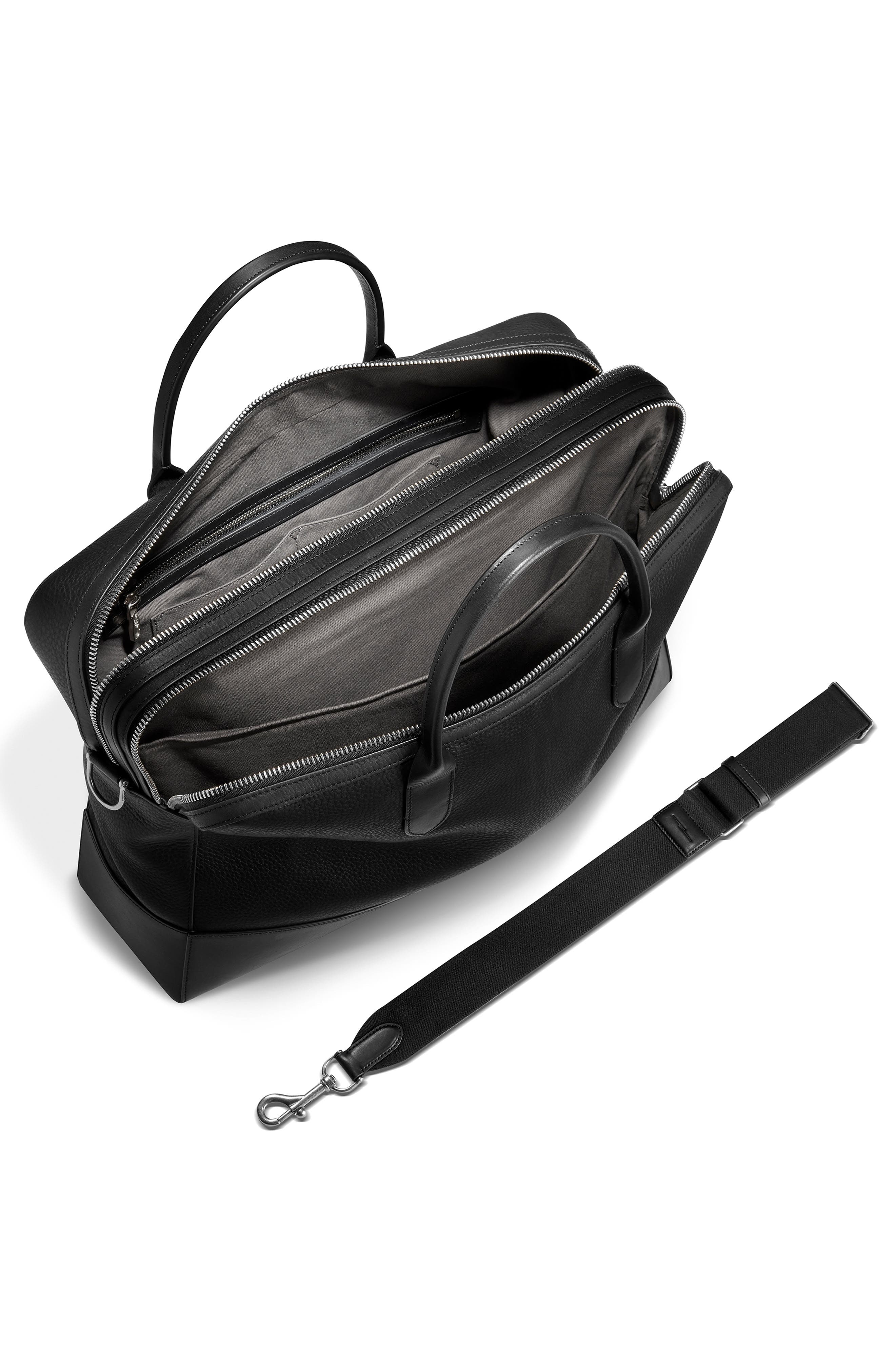 Shinola Canfield Double Zip Natural Grain Briefcase, Alternate, color, 