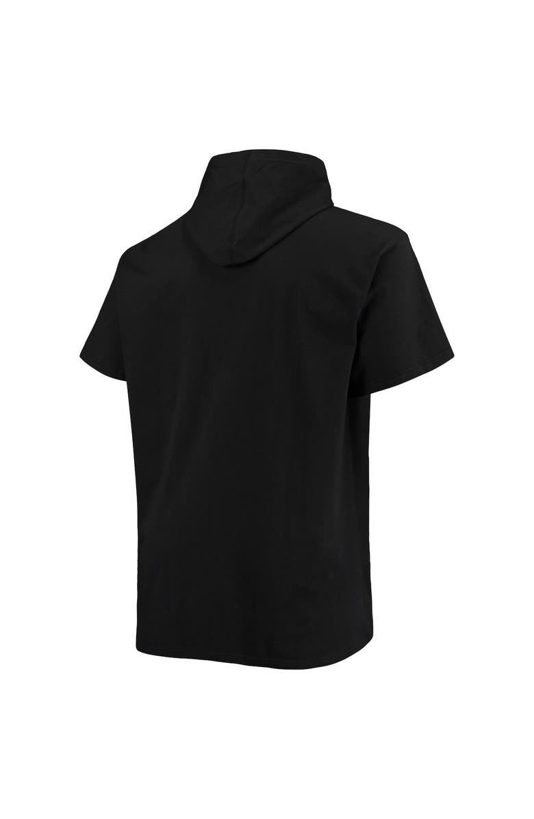 PROFILE Men's Black Phoenix Suns Big & Tall 2-Hit Short Sleeve Pullover Hoodie, Alternate, color, Black