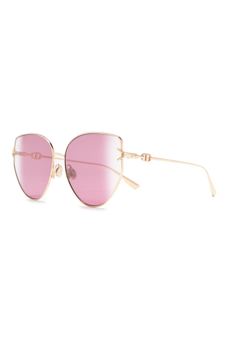 62mm Gipsy Cat Eye Sunglasses, Alternate, color, ROSE GOLD