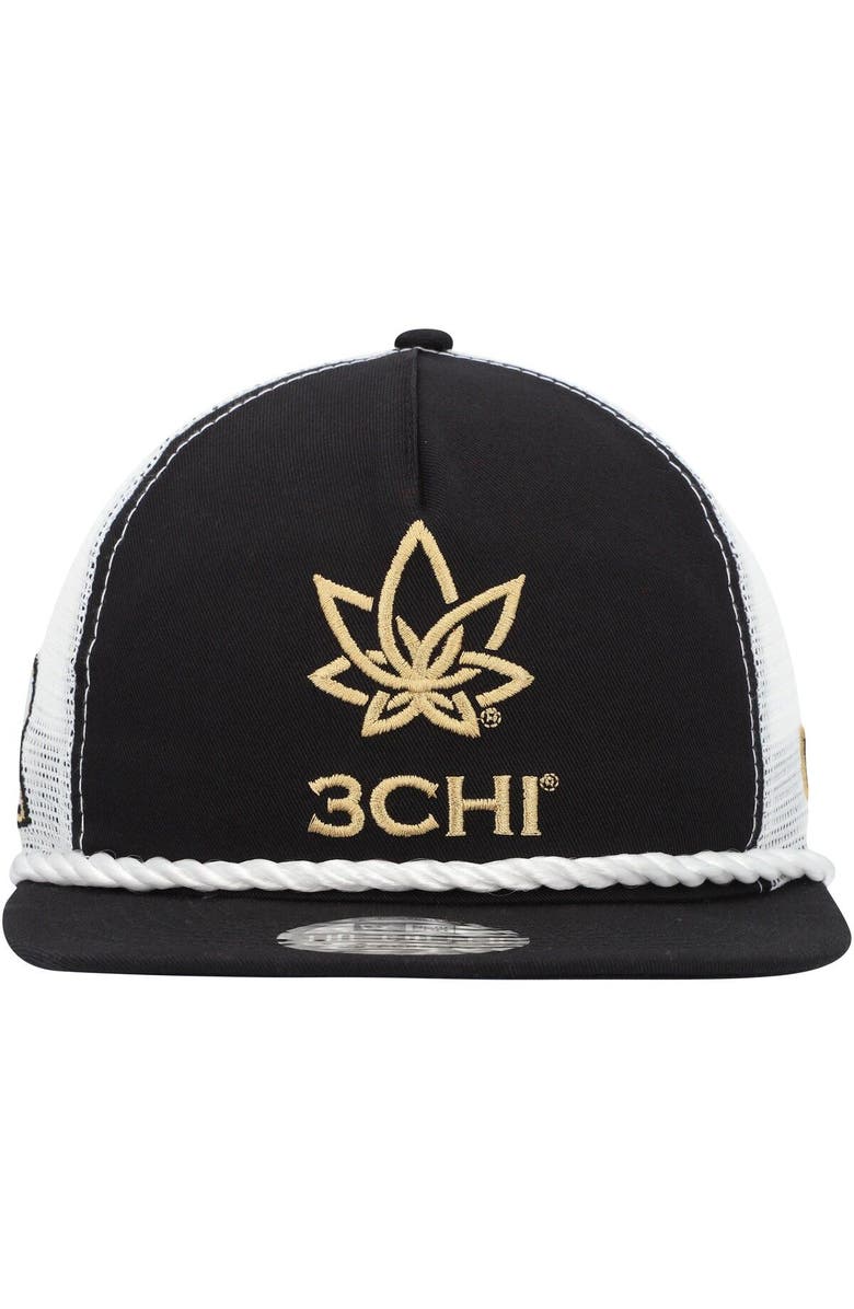 New Era Men's New Era Black Kyle Busch 3Chi Golfer Snapback Hat, Alternate, color, Black