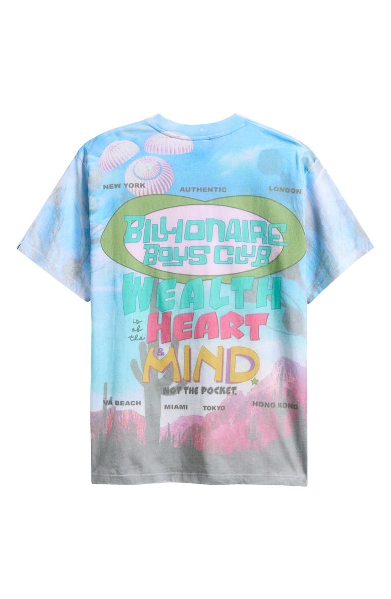 Billionaire Boys Club BB Sunrise Oversize Graphic T-Shirt, Alternate, color, White