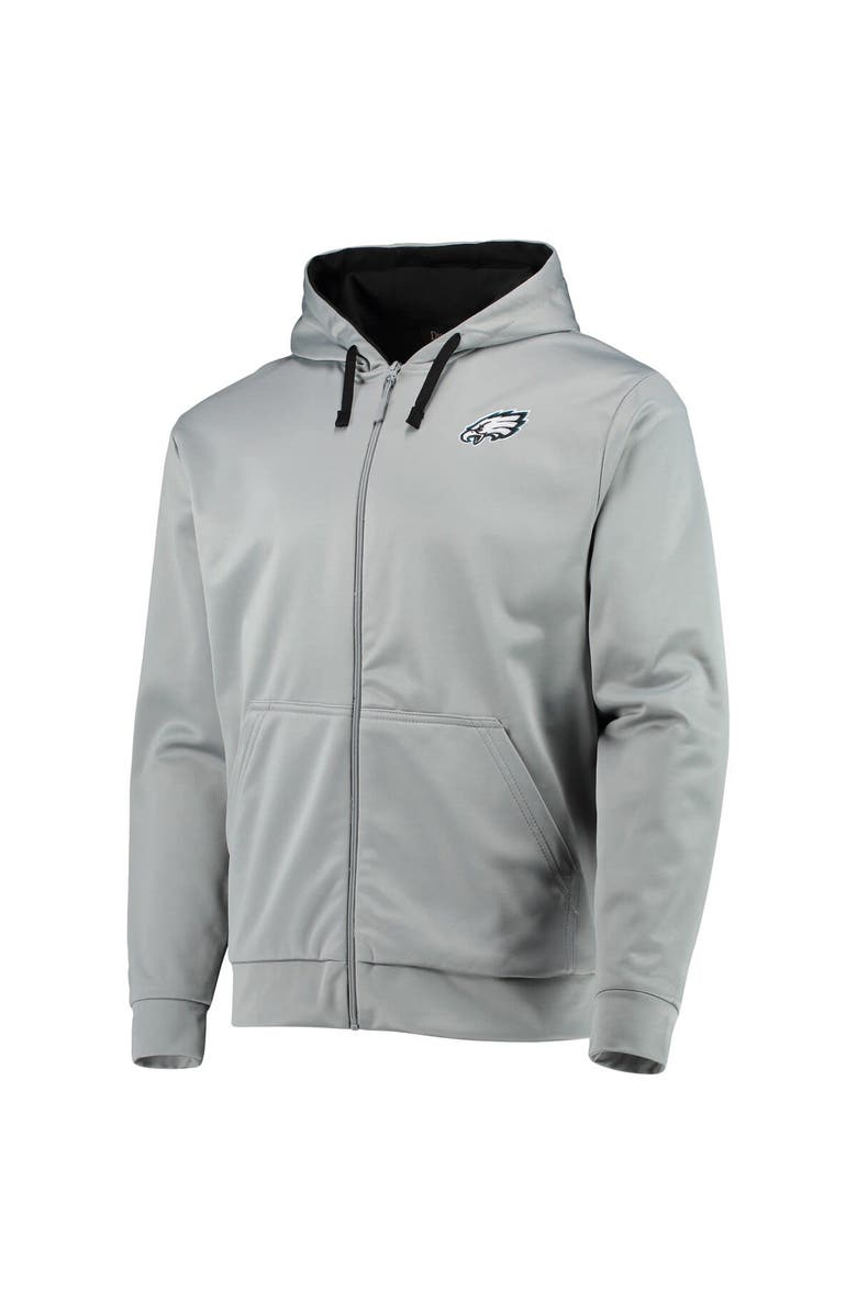 DUNBROOKE Men's Dunbrooke Gray/Black Philadelphia Eagles Apprentice Full-Zip Hoodie, Alternate, color, Gray
