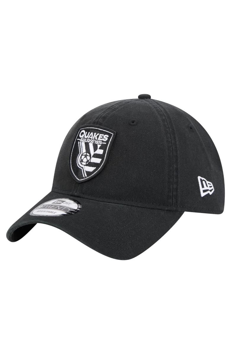 New Era Men's New Era  Black San Jose Earthquakes 2025 Kickoff 9TWENTY Adjustable Hat, Main, color, 