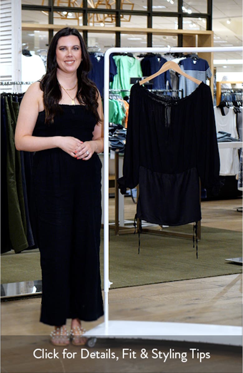 Sevigny Off the Shoulder Long Sleeve Minidress, sales video thumbnail