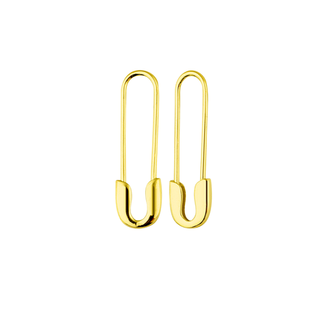 Sterling Silver Safety Pin Earring