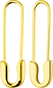Spero London Sterling Silver Safety Pin Earring