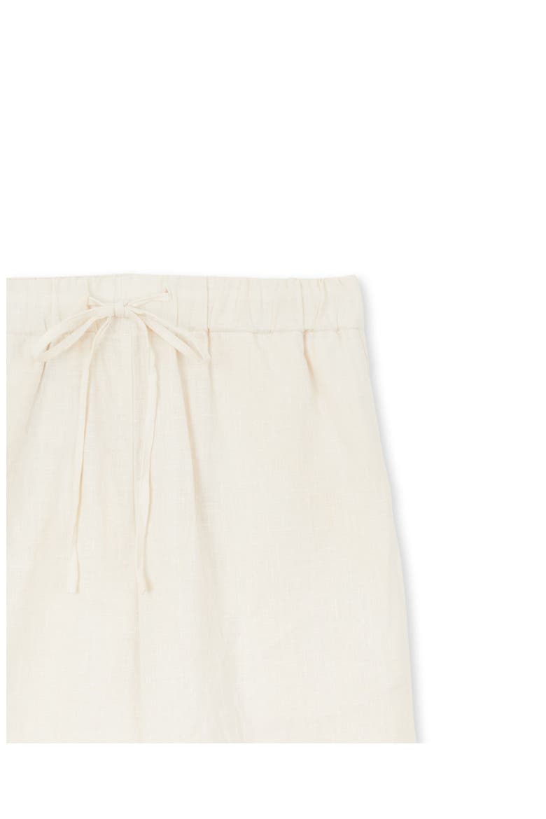 Drawstring Linen Trousers, Alternate, color, Ecru