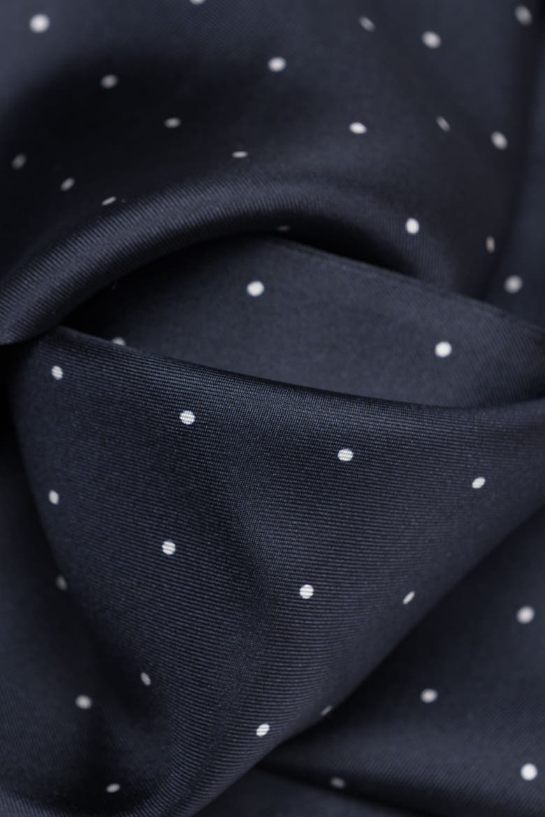 Savona - Slim Silk Scarf for Men, Alternate, color, Midnight Blue